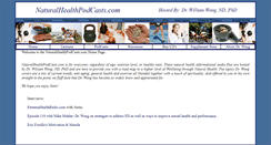 Desktop Screenshot of naturalhealthpodcasts.com