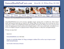 Tablet Screenshot of naturalhealthpodcasts.com